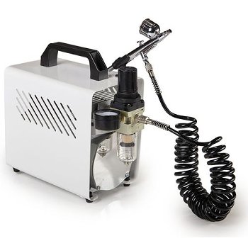 @ Airbrush Set Kompressor mit Schlauch und Pistole
