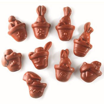 @ Gießform für Hasenfiguren 'Friture Lapinou' (12 Formen für 240 Stk)