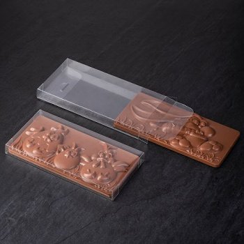 @ Tafelschokoladen-Verpackung transparent rechteckig (20 Stk)