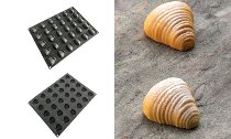 @ Silikon-Matte/-Form 3D 30 Formen 'Sfogliatella' (30x40cm)