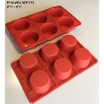 Silikon-Matte/-Form 6 Muffins | Cup Cakes (1/3GN= 17,5x30cm)