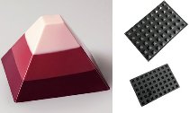 @ Silikon-Matte | -Form 54 Pyramiden| Dreiecke (60x40cm)