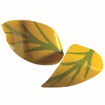 @ Schoko-Dekor Aufleger weiß Blatt gewölbt (240 Stk)
