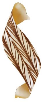 @ Schoko-Dekor Aufleger weiß Welle braun (192 Stk)
