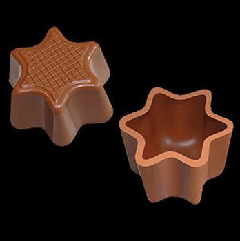 Schoko- | Pralinen-Schalen Stern milch (560 Stk)