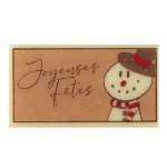 @ Schoko-Dekor Aufleger weiß Rechteck 'Joyeuses Fêtes' (90 Stk)