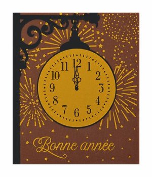 @ Schoko-Dekor Aufleger milch Rechteck 'Bonne annee'' (100 Stk)