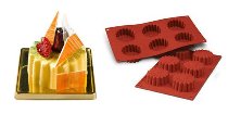 @ Silikon-Matte | -Form 6 runde Formen | Blumen | 'Daisy' (1/3 GN=17,5x30cm)