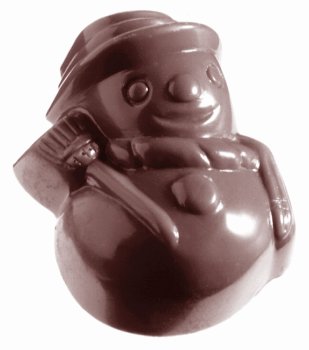 @ Gießform Praline | Pralinengießform 21 Schneemänner