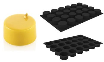 @ Silikon-Matte | -Form 24 runde Formen | Zylinder (60x40cm)