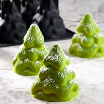 @ Silikon-Matte | - Form 20 Weihnachts- | Tannen- | Christbaum 'Snow Tree' (30x40cm)