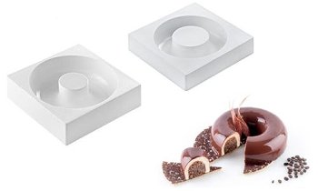 @ Silikon-Matte | -Form runde Formen mit Loch | Ringe | Donuts | Savarins 'Kit Lady Queen'