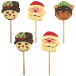@ Gießform-Blister für Lutscher | Lolly Weihnachtsfiguren 'Noel' (45 Stk)