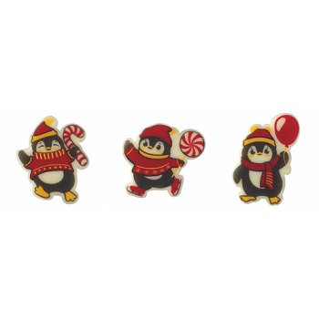 @ Schoko-Dekor Aufleger weiß Pinguin 'Frileux' (168 Stk)