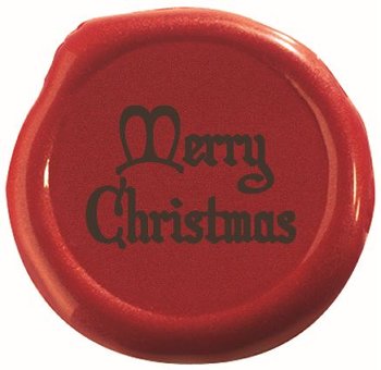 @ Fettglasur-Dekor Aufleger Siegel 'Merry Christmas' (63 Stk)