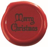 @ Fettglasur-Dekor Aufleger Siegel 'Merry Christmas' (63 Stk)