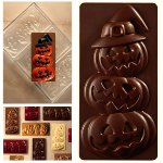 @ Gießform Tafel | Tafelgießform Kürbisse 'Halloween Friends' (275x175mm)