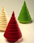 @ Gießform Weihnachts- | Tannen- | Christbaum 'Chiffon' (4 Teile für 2 Stk)