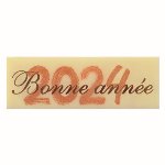 @ Schoko-Dekor Aufleger weiß Rechteck '2024' (120 Stk)