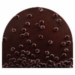 @ Schoko-Dekor Bûche-Ansatz bitter mit Relief 'Confettis' (75 Stk)