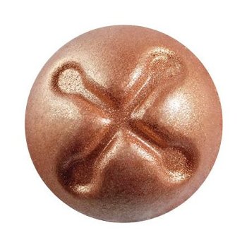 @ Schoko-Dekor Kugel weiß Schellen bronze (63 Stk)