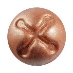 @ Schoko-Dekor Schellen weiß Motiv bronze (63 Stk)