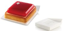 @ Patisserie-Unterlagen weiß quadratisch | viereckig L8,3xB8,3cm (100 Stk)