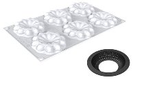 @ Kit Silikon-Matte | -Form 6 runde Formen | Charlotte | Blumen
