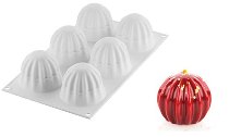@ Silikon-Matte | -Form 6 runde Formen geriffelt 'Supernova'