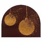 @ Schoko-Dekor Bûche-Ansatz bitter 'Boules de noel' (40 Stk)