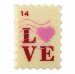 @ Schoko-Dekor Briefmarke weiß (100 Stk)