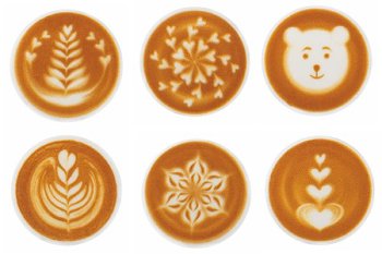 @ Marshmallow-Dekor Aufleger rund 'Latte' (288 Stk)