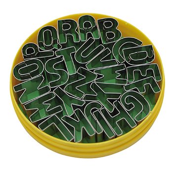 @ Garnier-/ Dekor-Ausstecher-Satz 'Buchstaben', 26-tlg