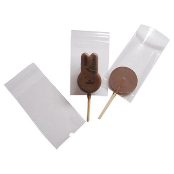 @ Tütchen für Lutscher | Lolly Zellophan neutral | transparent (100 Stk)