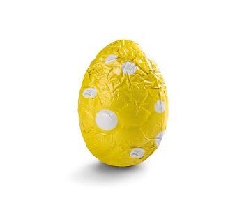 @ Pralinen-Eier milch ''Millefeuille' verpackt in Alu gelb (lose Ware)