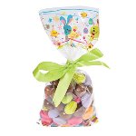 @ Bodenbeutel | Tütchen Polypropylen Ostermotiv Eier/Küken/Hasen bunt 220/100 (100 Stk)