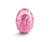 @ Pralinen-Eier dunkel | zartbitter verpackt in Alu rosa (lose Ware)