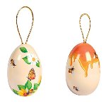 @ Metall-Eier zum Befüllen Frühlings- | Ostermotiv Bienen/Blumen/Schmetterlinge bunt (2x9 Stk)