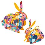 @ Pralinen- | Geschenk-Schachtel Osterhase mit Schleife bunt (ca. 2 Pralinen)