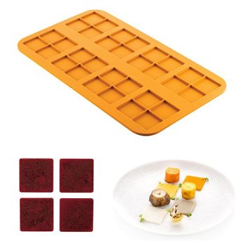 @ Silikon-Matte | -Form 32 Quadrate | Vierecke 'Quadrato'