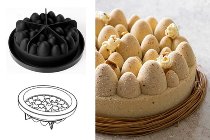 @ Silikon-Matte | -Form | Einzel- | Kuchenform rund Oster-Eier 'Easter Cake'