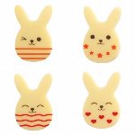 @ Schoko-Dekor Aufleger weiß Hase 'Le quatuor' (180 Stk)