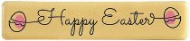 @ Schoko-Dekor Aufleger weiß Rechteck 'Happy Easter' (140 Stk)
