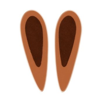 @ Schoko-Dekor Aufleger 'Hasenohren' weiße Schokolade (112 Stk)