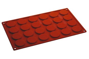 @ Silikon-Matte | -Form 24 runde Formen | Törtchen | Tartelettes | Florentiner (30x17,5cm)