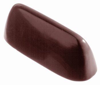 @ Gießform Praline | Pralinengießform 21 rechteckige Formen | Barren spitz zulaufend 'Gianduja'