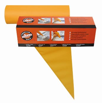 @ Einwegspritzbeutel 'Premium' orange 53cm (100 Stk)