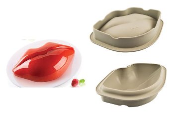 @ Silikon-Matte | -Form | Einzel- | Kuchenform Kussmund