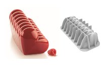 @ Silikon-Matte | -Form | Einzel- | Kuchenform rechteckig Herzen