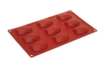 @ Silikon-Matte | -Form 9 Madeleines | Bärentatzen | Muscheln (30x17,5cm)